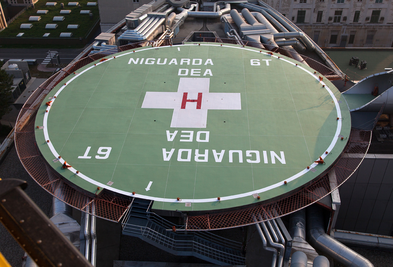 Piattaforma elisoccorso Ospedale Niguarda (MI)