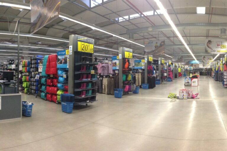 Pavimenti in resina per punto vendita GDS