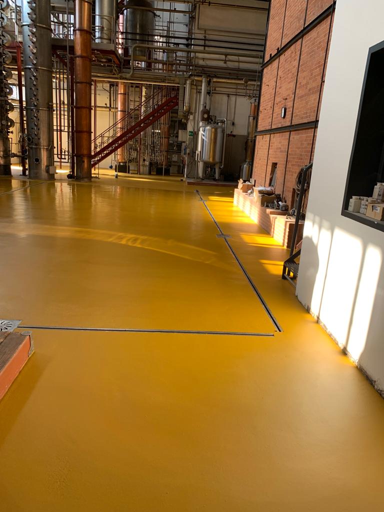 Distilleria _ rivestimento in poliuretano cemento