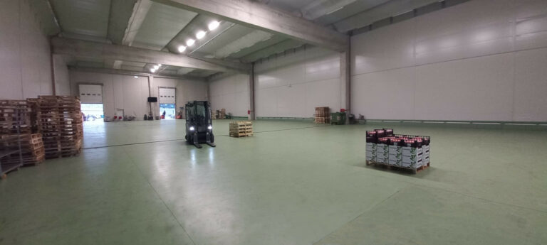 Prima Pavimenti in resina per la logistica freddo del Mercato Agroalimentare Milano