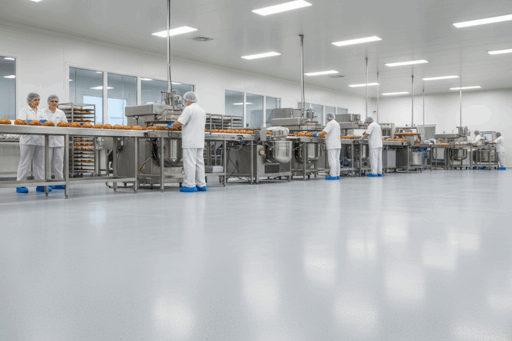 Prima Pavimenti in resina multistrato per l'industria della panificazione