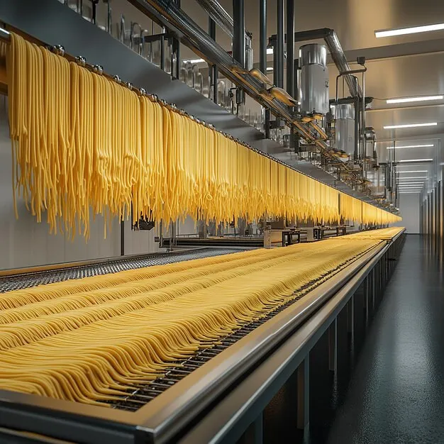 pavimento in resina in linea essicazione industria produzione pasta
