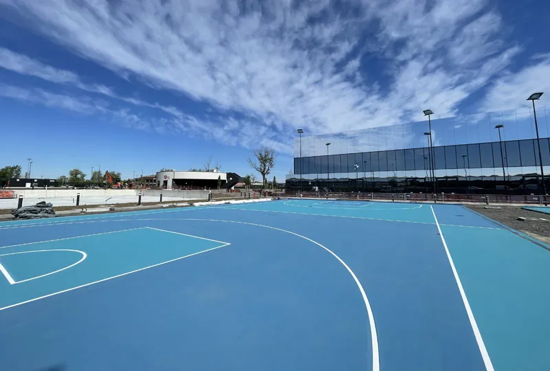 Pavimenti tecnici resina per campi Derthona Basket - Tortona