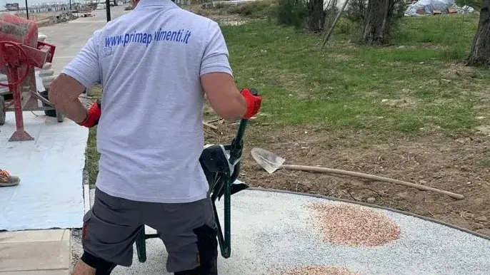 Lungomare di San Salvo Pavimenti -Prima Drain Stone e Prima Idro Pavimenti Drenanti