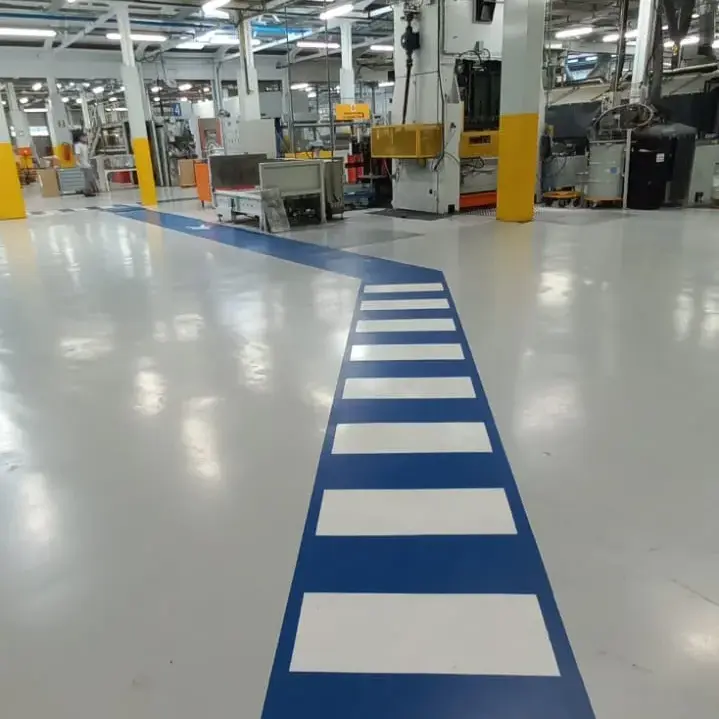 Pavimenti in resina e segnaletica industria imballaggi metallici