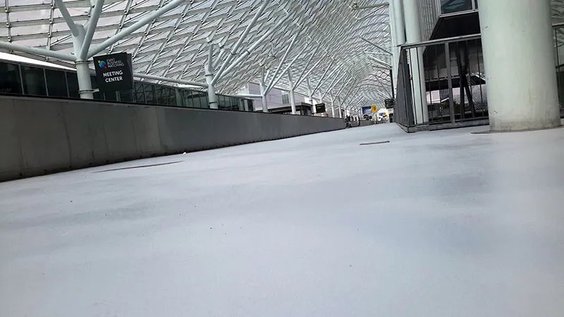 Pavimenti in resina outdoor per Ponte Mari Fiera Rho