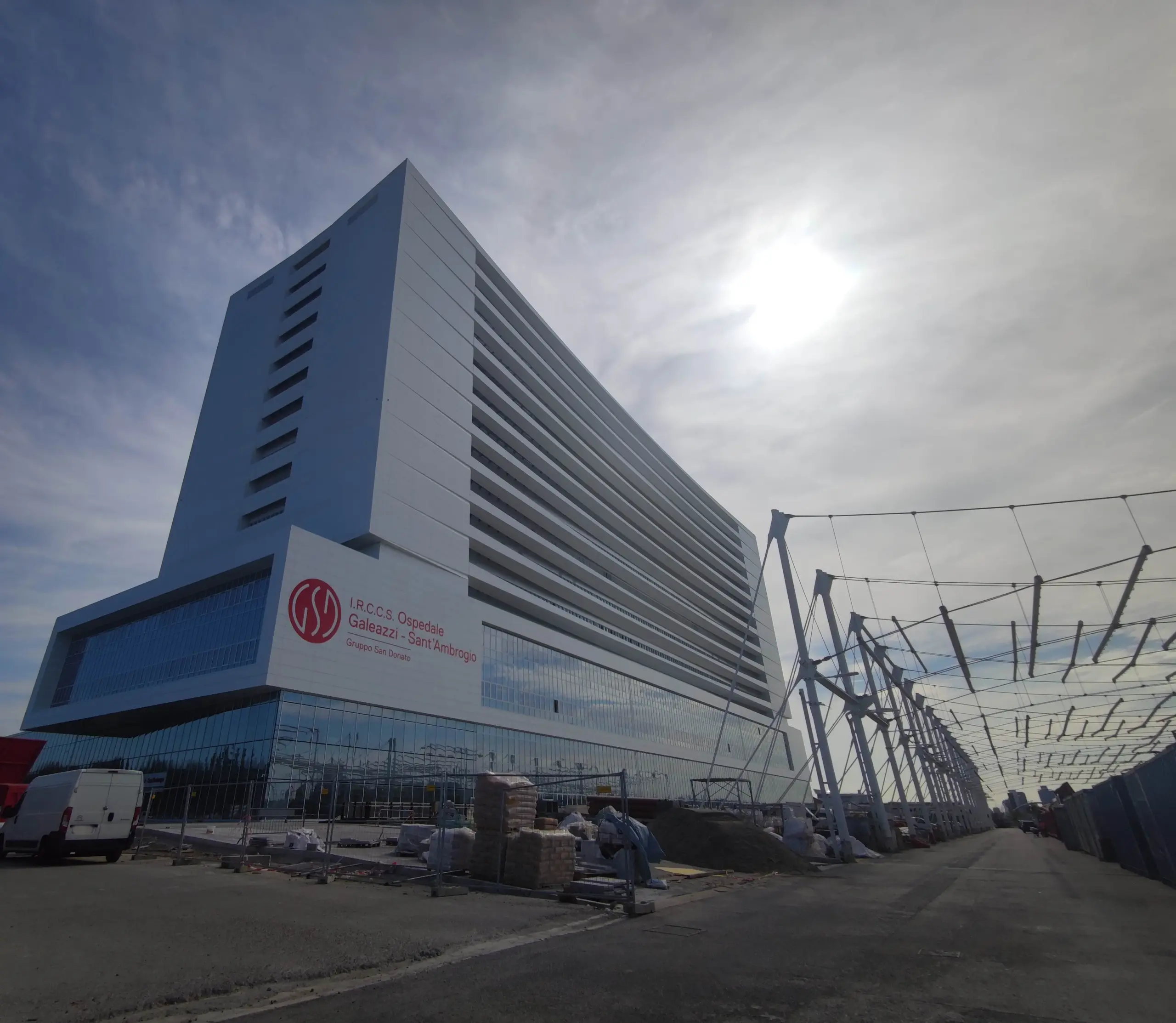 cantiere ospedale Galeazzi Milano: pavimenti industriali in calcestruzzo