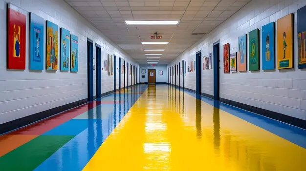 pavimento PVC omogeneo scuola